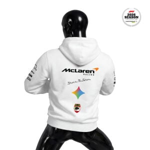 McLaren F1 Team: Bruce Mclaren's Legacy 2026 White Edition Kapüşonlu Hoodie