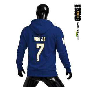 Brazil: Navy Edition - FIFA World Cup™ 2026 Fermuarlı Kapüşonlu Hoodie