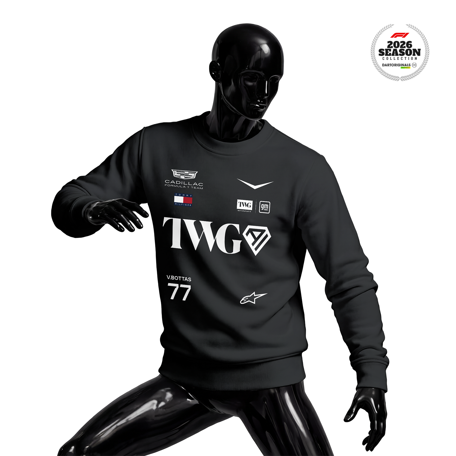 Cadillac F1 Team: Black Edition 2026 Sweatshirt
