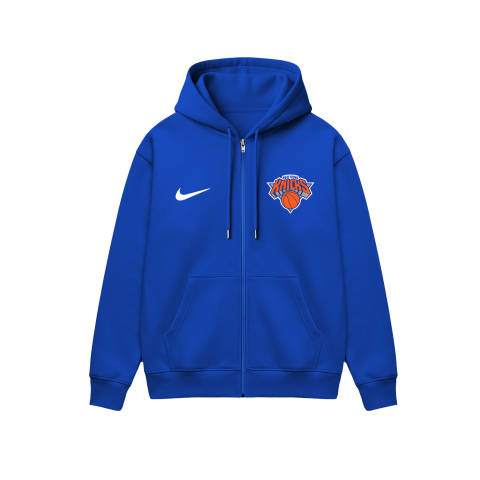 New York Knicks: Icon Edition 2K26 Fermuarlı Kapüşonlu Hoodie