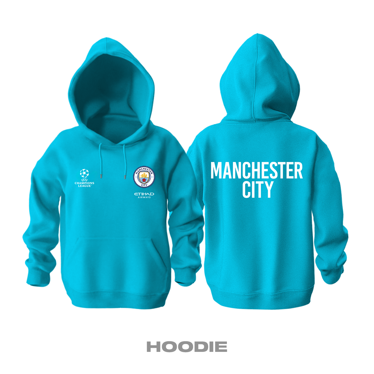 Manchester City: Club Culture Series - Sky Blue Edition Kapüşonlu Hoodie