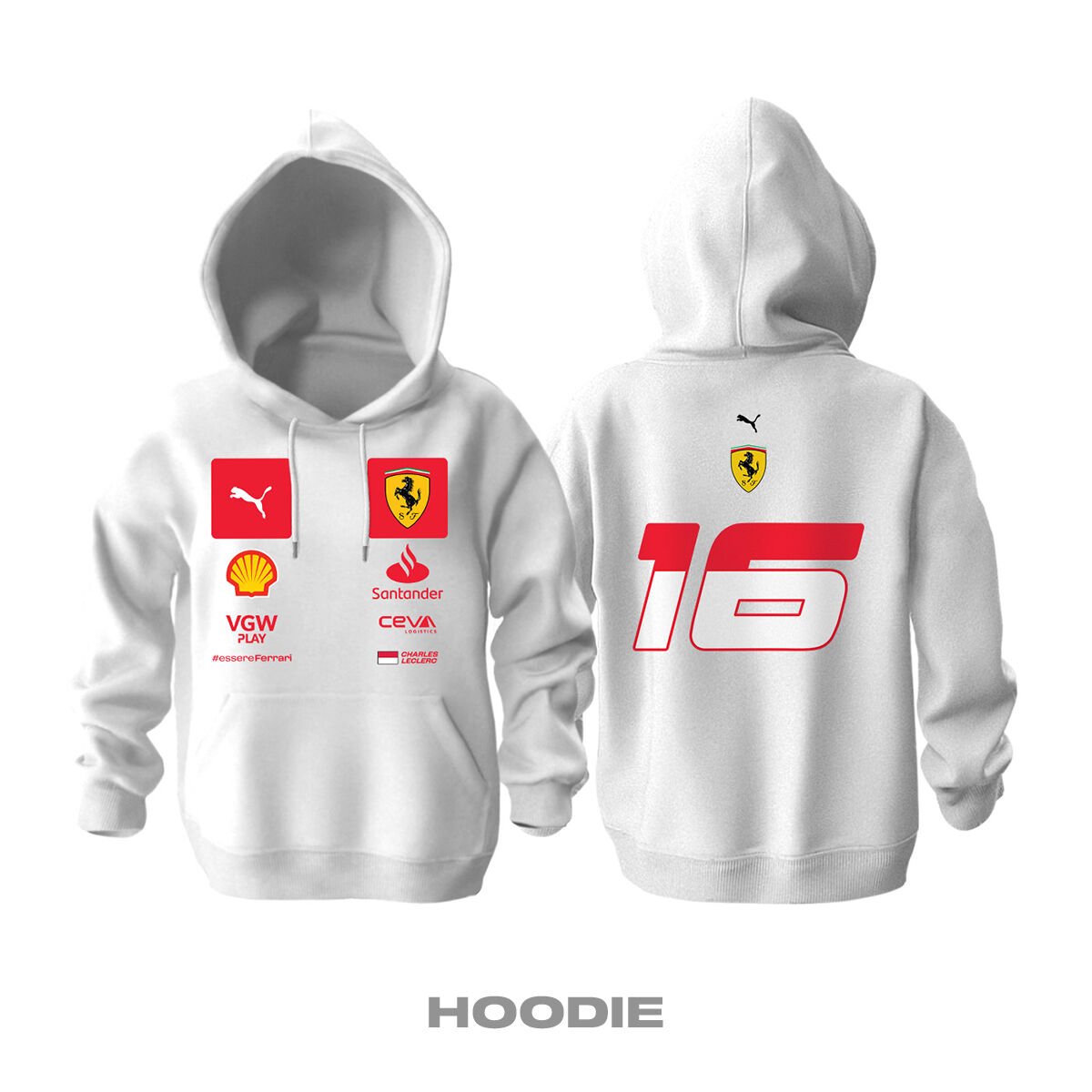 Scuderia Ferrari: Monaco GP Edition 2023 Kapüşonlu Hoodie 2XL