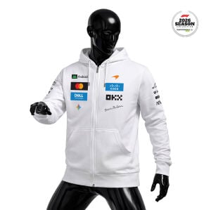McLaren F1 Team: Bruce Mclaren's Legacy 2026 White Edition Fermuarlı Hoodie