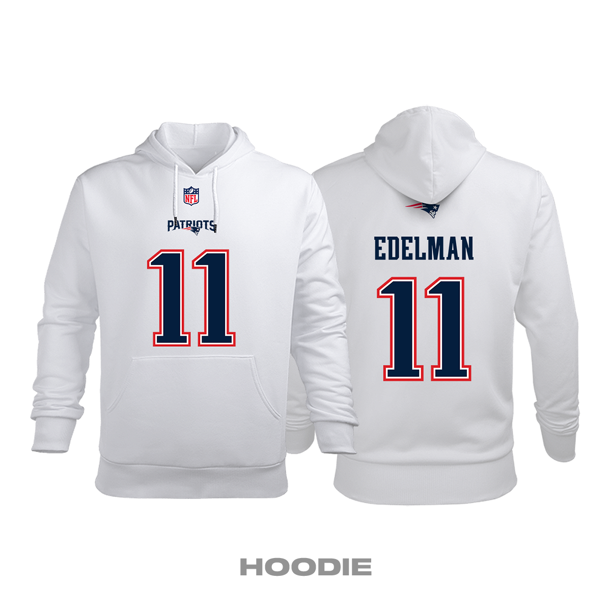 New England Patriots: Road Edition 2020/2021 Kapüşonlu Hoodie 5XL