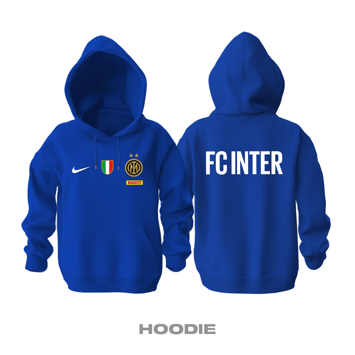 Inter FC: Club Culture Series - Blue Edition Kapüşonlu Hoodie