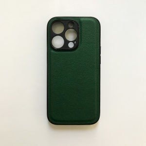 OUTLET - Luxury Leather: Green - iPhone 13 Pro Max