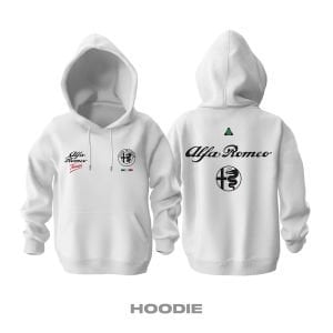 Team Alfa Romeo: White Edition 2025 Kapüşonlu Hoodie