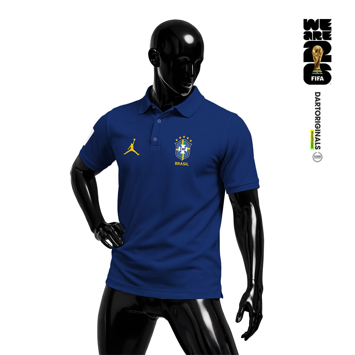 Brazil: Navy Edition - FIFA World Cup™ 2026 Polo Yaka