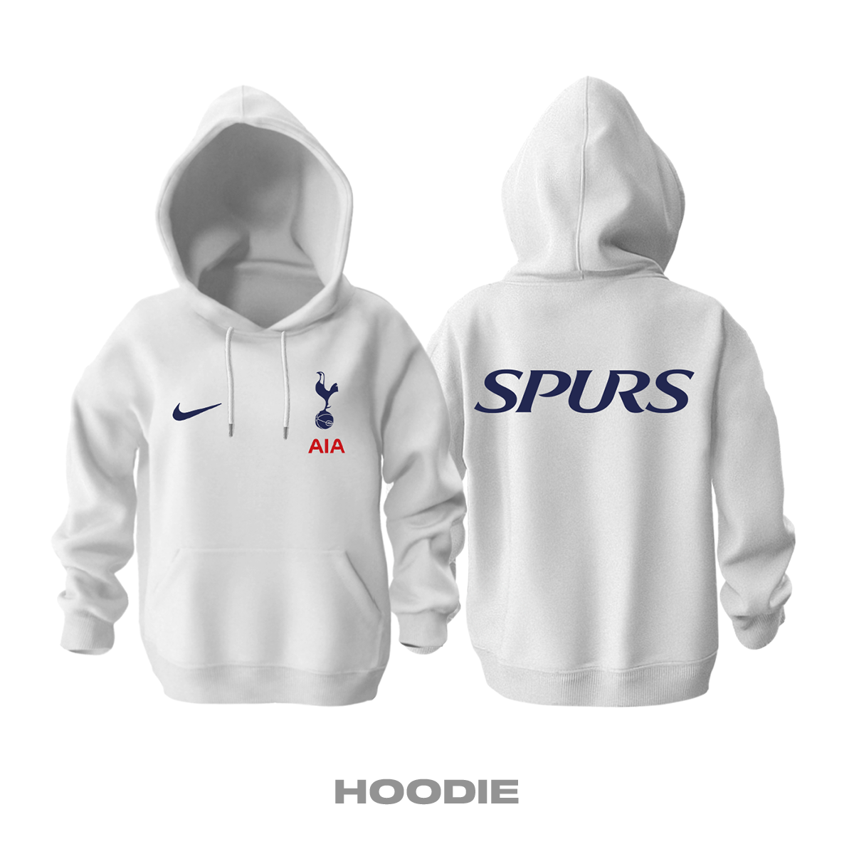 Tottenham: Club Culture Series - White Edition Kapüşonlu Hoodie
