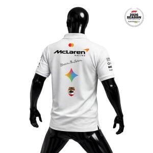 McLaren F1 Team: Bruce Mclaren's Legacy 2026 White Edition Polo Yaka