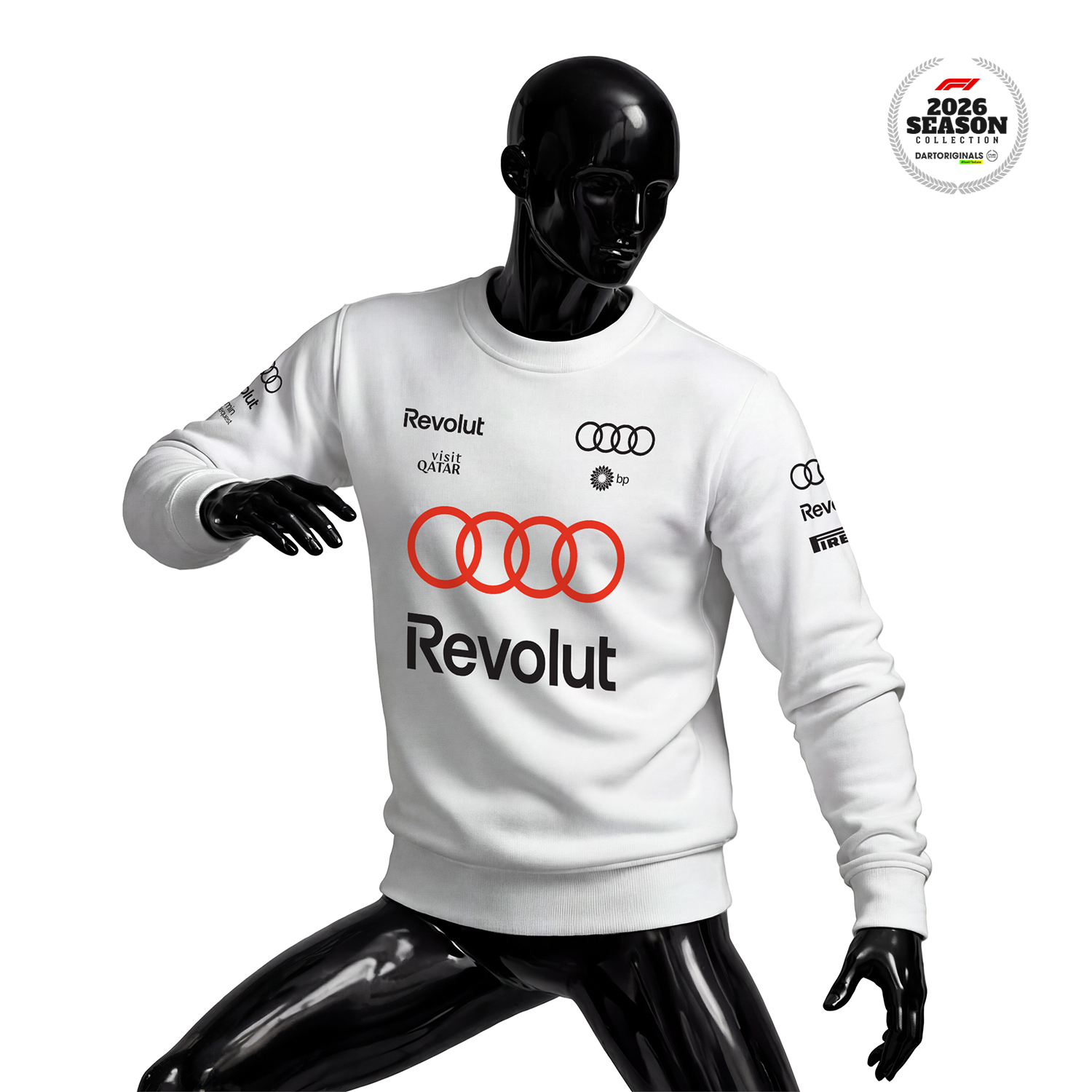 Audi Revolut F1 Team: R26 - Merch Edition White 2026 Sweatshirt