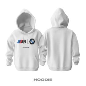 Bmw: M Pixel 2024 White Edition Kapüşonlu Hoodie