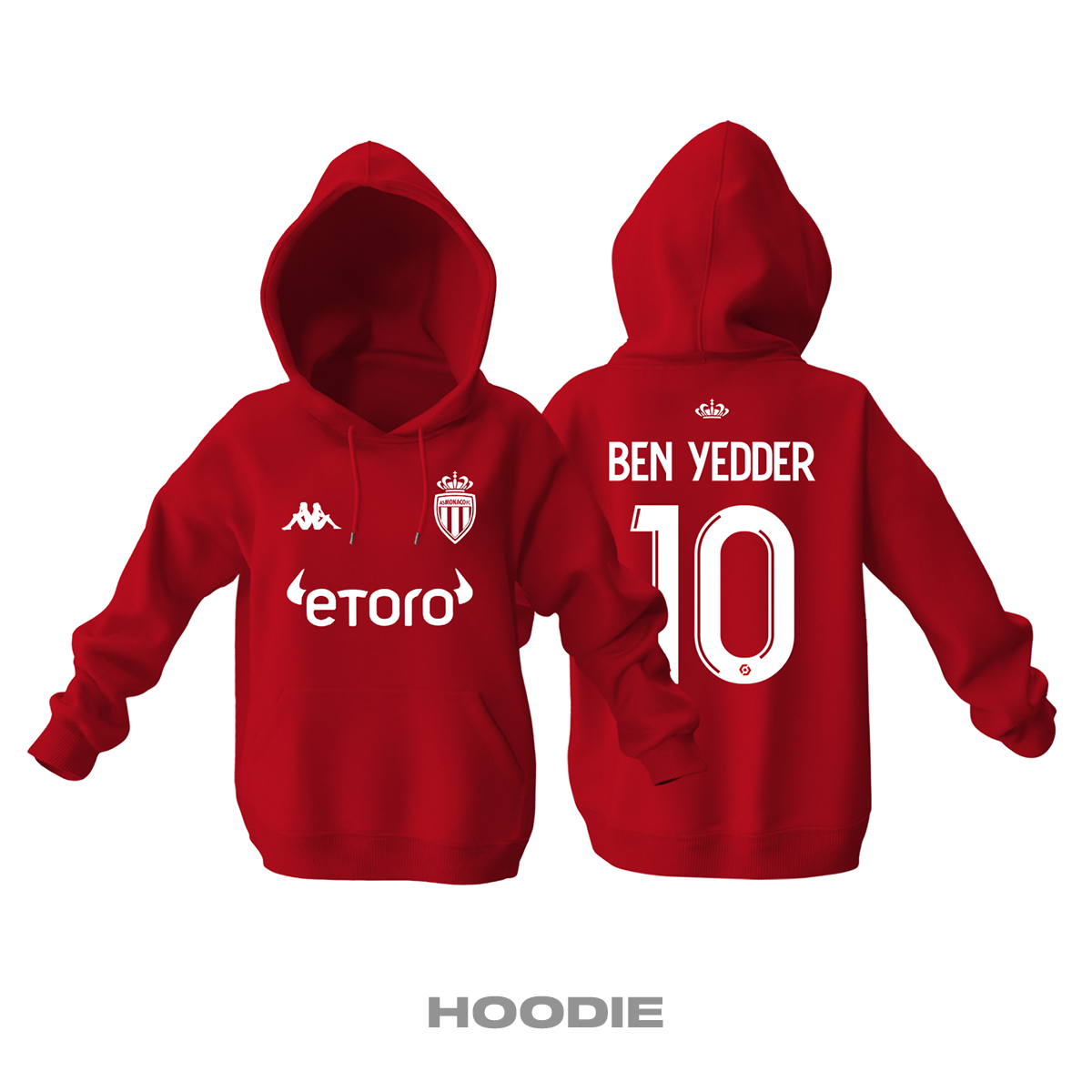AS Monaco: Home Edition 2021/2022 Kapüşonlu Hoodie 2XL
