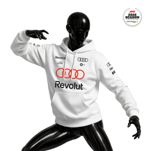 Audi Revolut F1 Team: R26 - Merch Edition White 2026 Kapüşonlu Hoodie