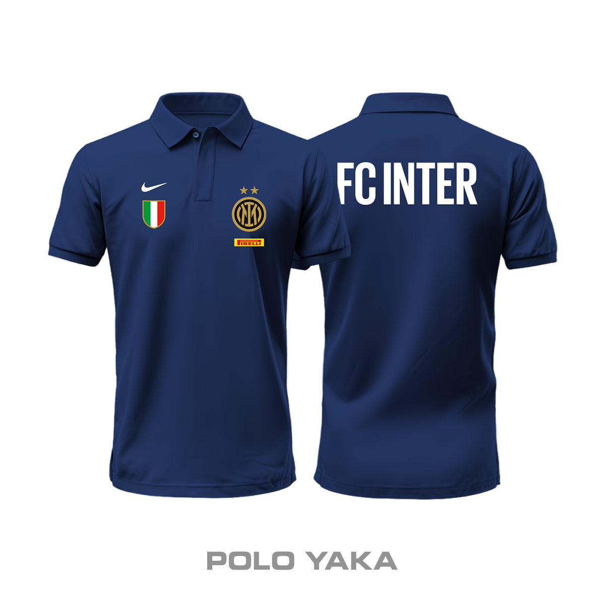 Inter FC: Club Culture Series - Navy Edition Polo Yaka