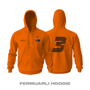 Ric The Honey Badger Fermuarlı Kapüşonlu Hoodie XL