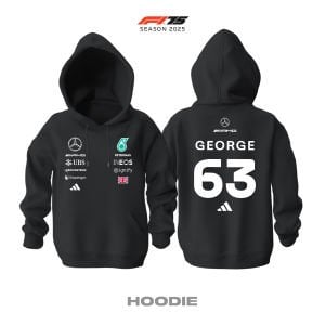 AMG Petronas F1 Team: W16 Black Crew Edition 2025 Kapüşonlu Hoodie