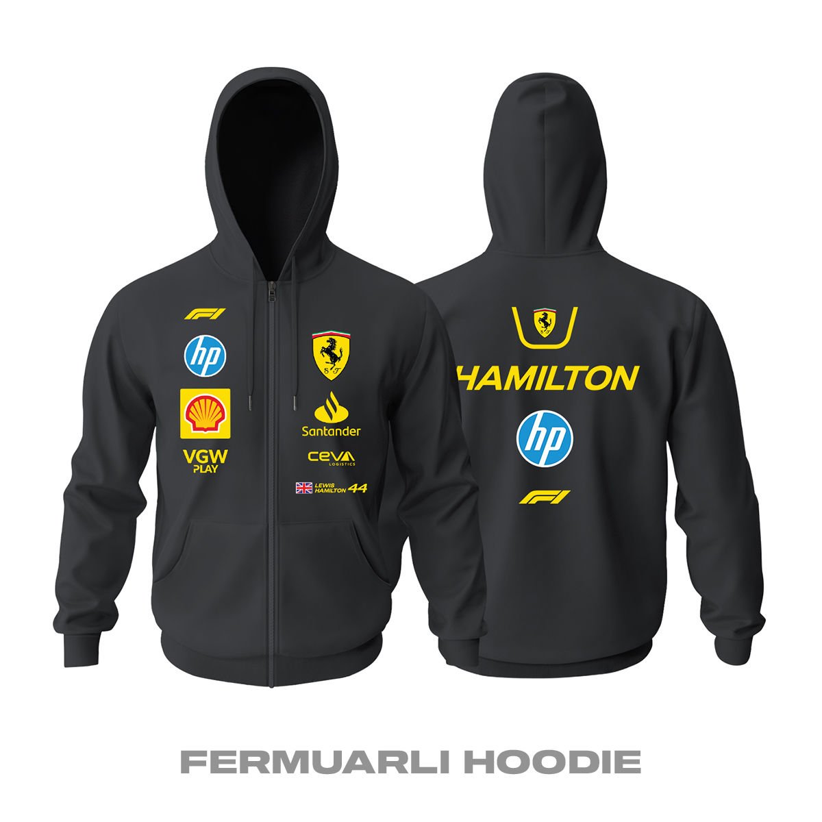 Scuderia Ferrari: Monza GP Edition 2025 - HP Update Fermuarlı Hoodie