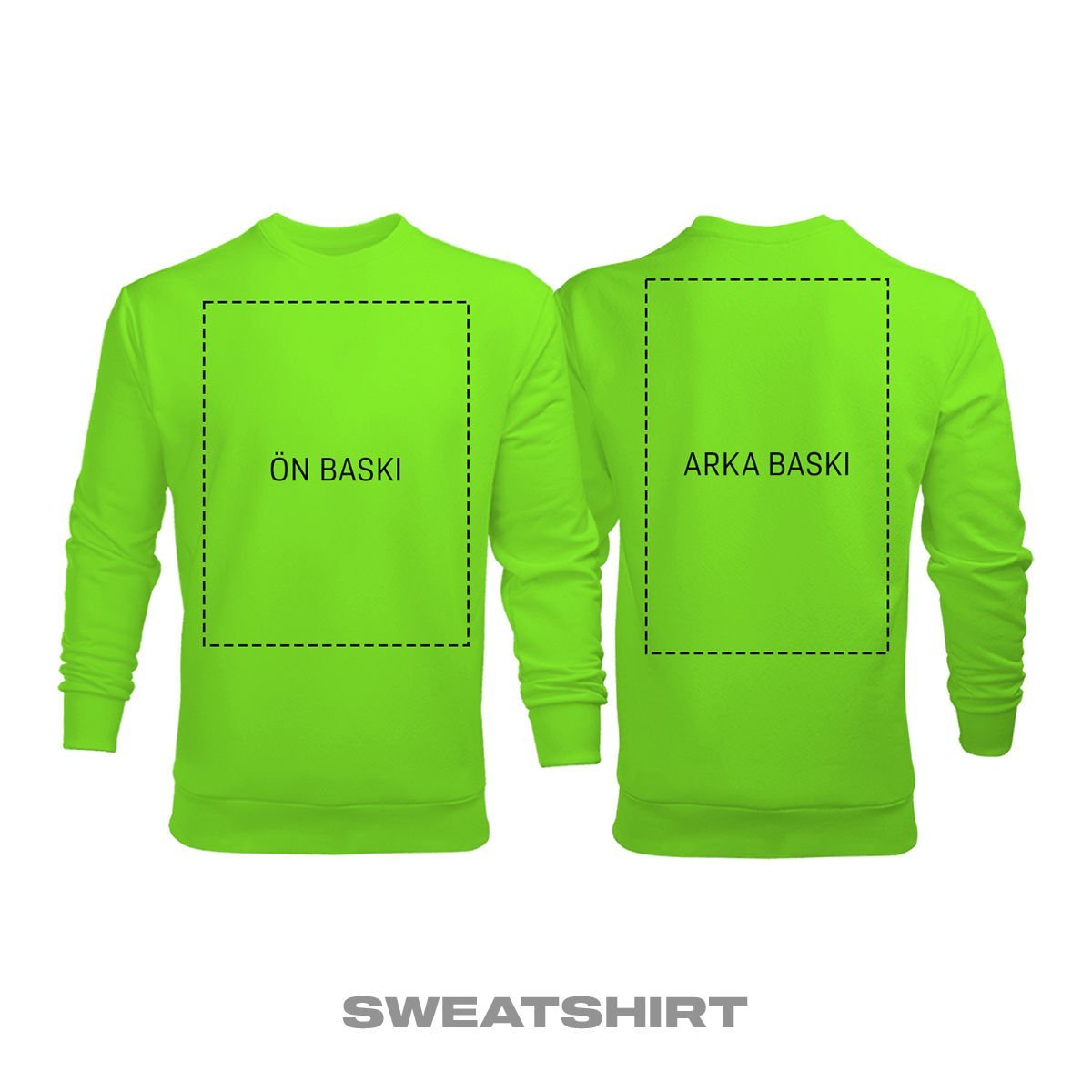 Kişisel Baskı - Fıstık Yeşili Sweatshirt