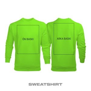 Kişisel Baskı - Fıstık Yeşili Sweatshirt