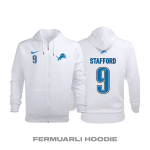 Detroit Lions: Road Edition 2020/2021 Fermuarlı Kapüşonlu Hoodie 3XL