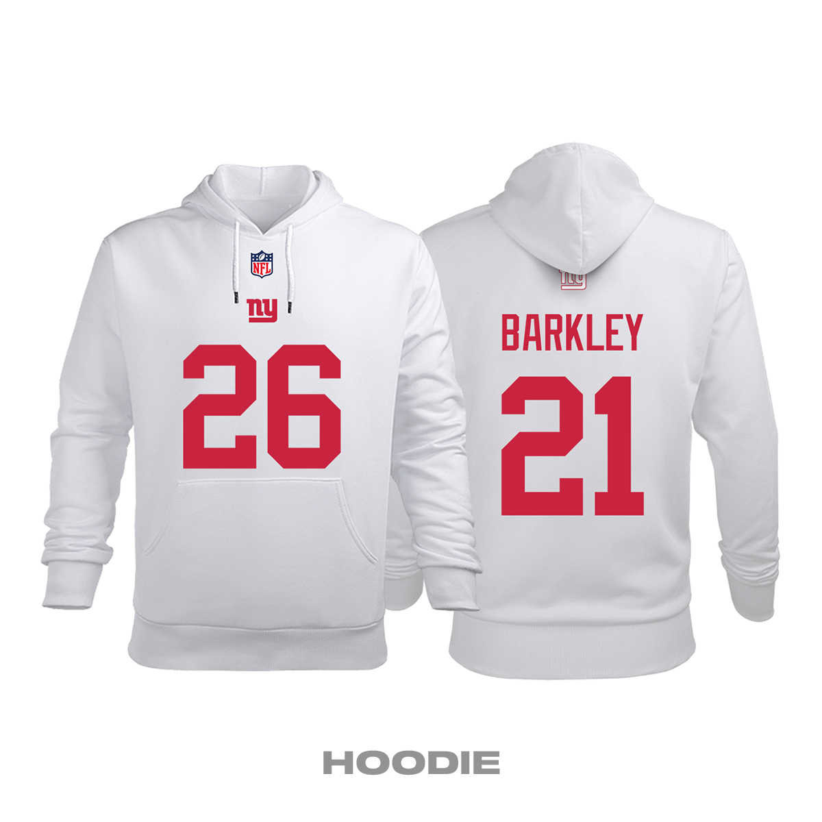 New York Giants: Road Edition 2020/2021 Kapüşonlu Hoodie 2XL