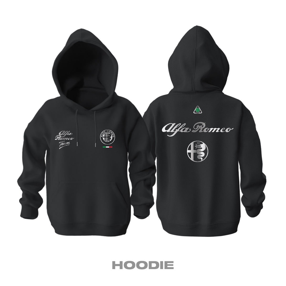 Team Alfa Romeo: Silver Edition 2025 Kapüşonlu Hoodie