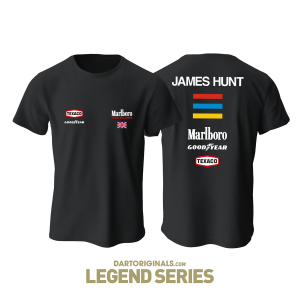 McLaren F1 Team: James Hunt Black Edition Tişört