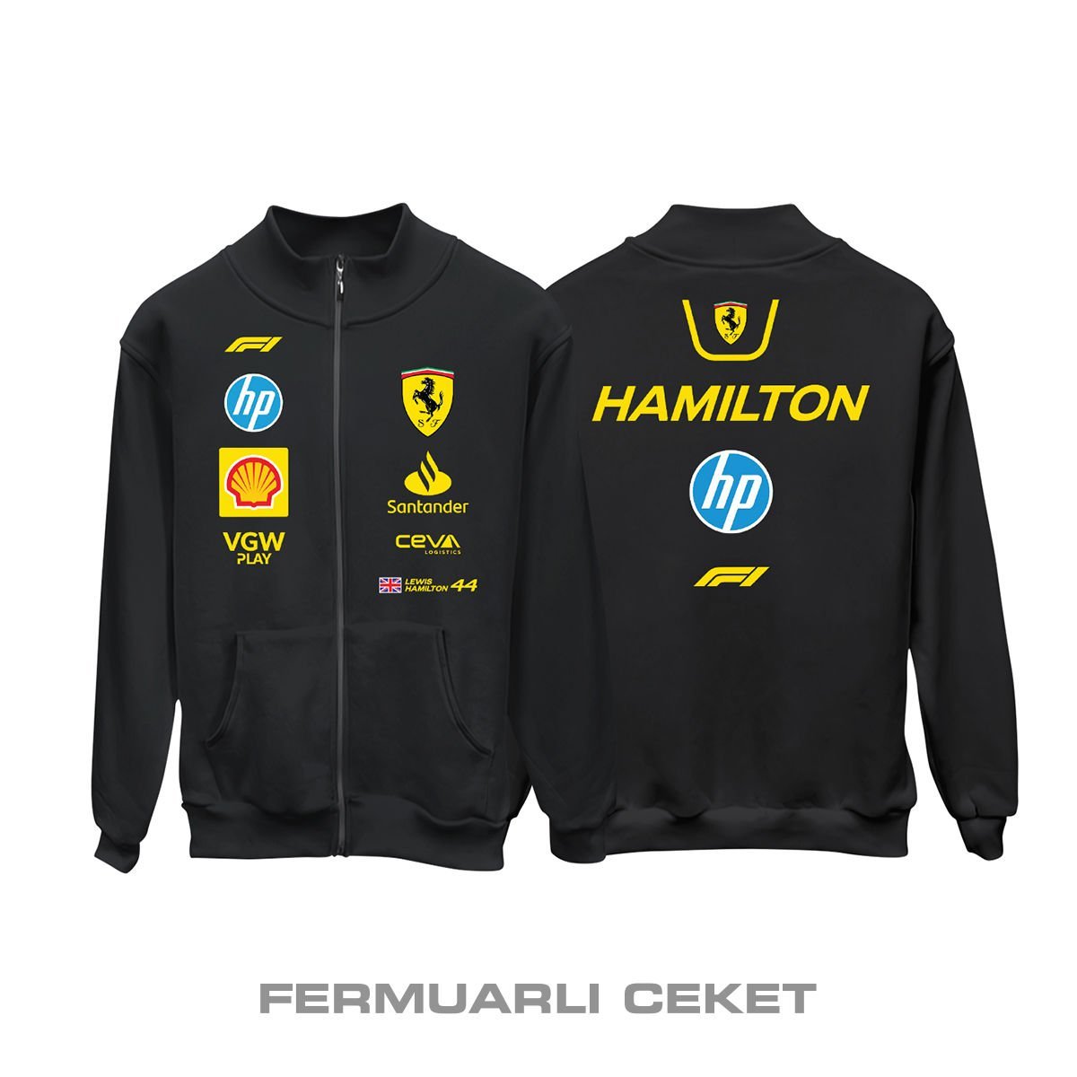 Scuderia Ferrari: Monza GP Edition 2025 - HP Update Fermuarlı Ceket