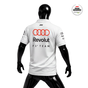 Audi Revolut F1 Team: R26 - Merch Edition White 2026 Polo Yaka