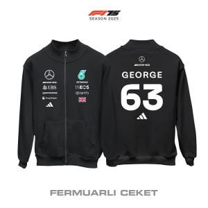 AMG Petronas F1 Team: W16 Black Crew Edition 2025 Fermuarlı Ceket