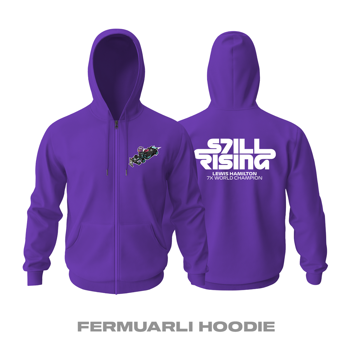 Still Rising Hamilton Fermuarlı Kapüşonlu Hoodie M