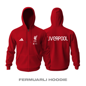 Liverpool: Club Culture Series - Red Edition Fermuarlı Hoodie
