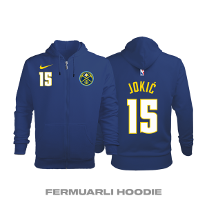 Denver Nuggets: City Edition 2017/2018 Fermuarlı Kapüşonlu Hoodie 2XL
