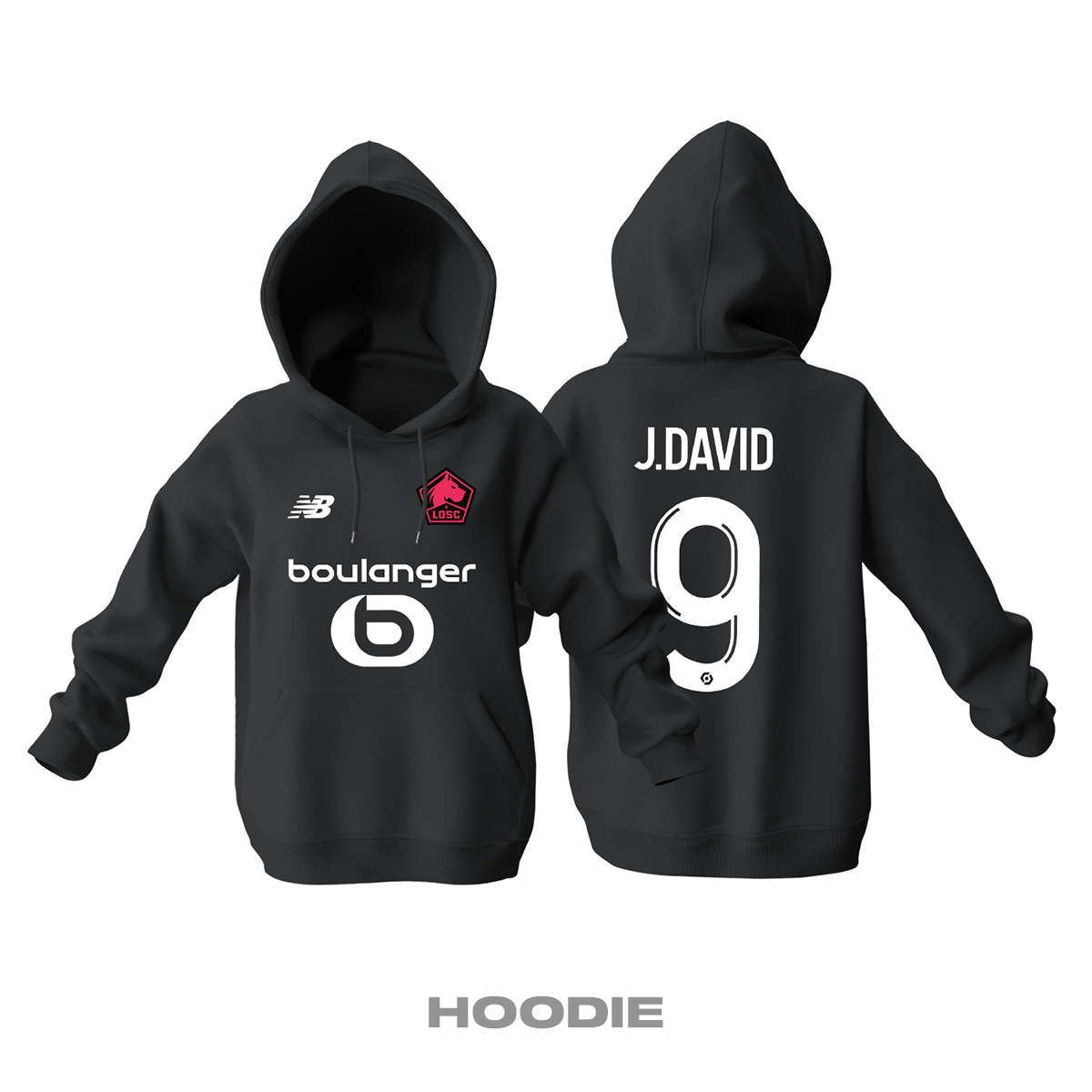 Lille LOSC: Third Edition 2021/2022 Kapüşonlu Hoodie 3XL