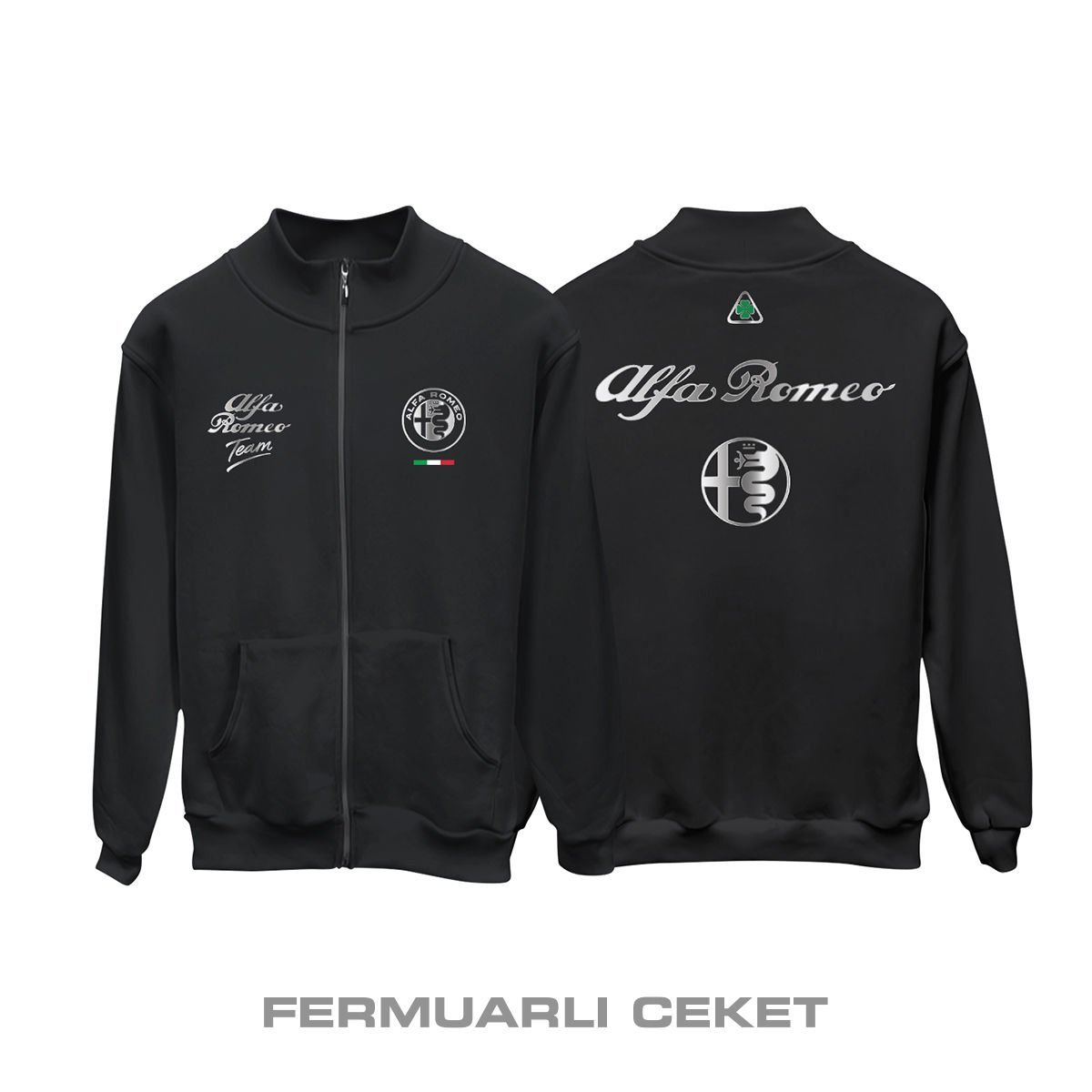 Team Alfa Romeo: Silver Edition 2025 Fermuarlı Ceket
