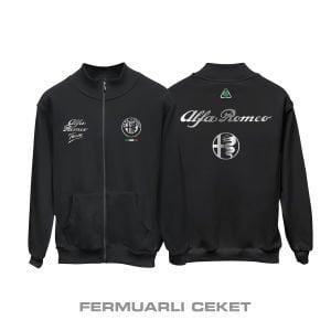 Team Alfa Romeo: Silver Edition 2025 Fermuarlı Ceket