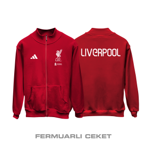 Liverpool: Club Culture Series - Red Edition Fermuarlı Ceket