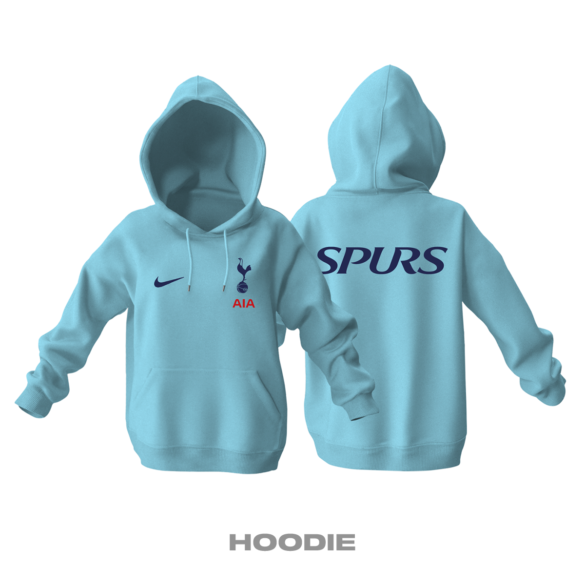 Tottenham: Club Culture Series - Ice Blue Edition Kapüşonlu Hoodie