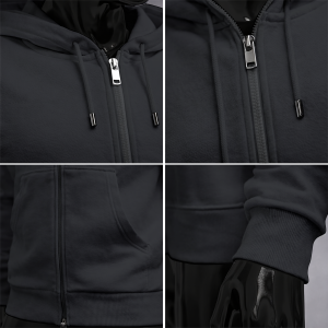 Cadillac F1 Team: Black Crew Edition 2026 Fermuarlı Hoodie