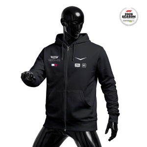 Cadillac F1 Team: Black Crew Edition 2026 Fermuarlı Hoodie