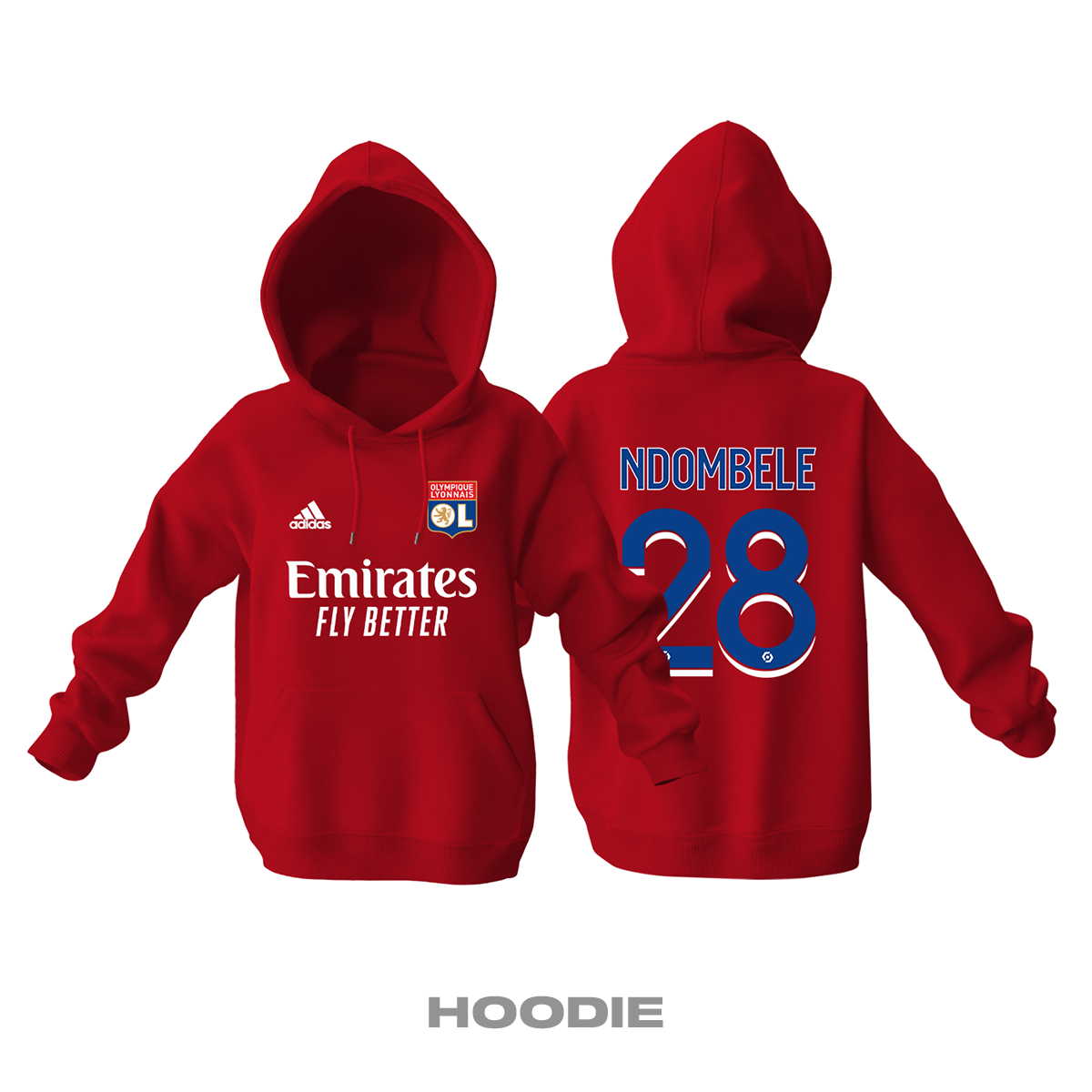 Olympique Lyonnais: Away Edition 2021/2022 Kapüşonlu Hoodie 5XL