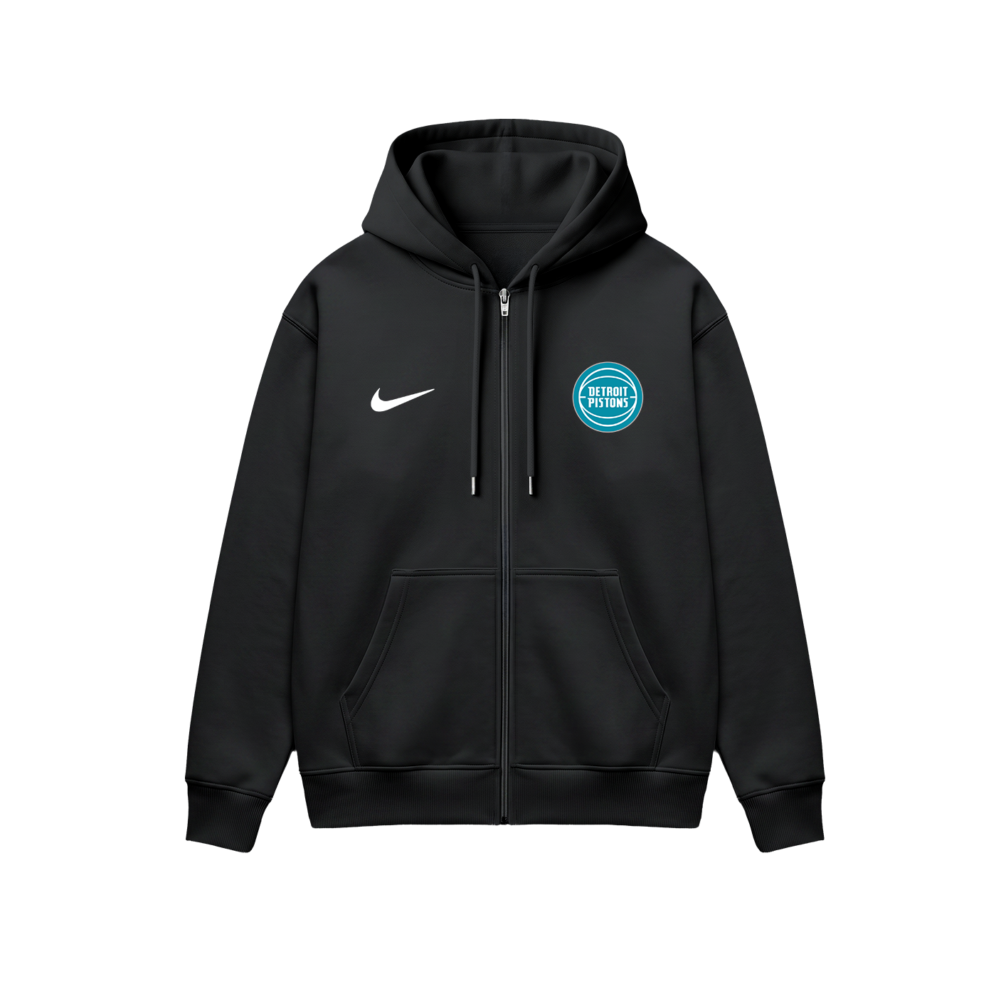 Detroit Pistons: City Edition 2K26 Fermuarlı Kapüşonlu Hoodie