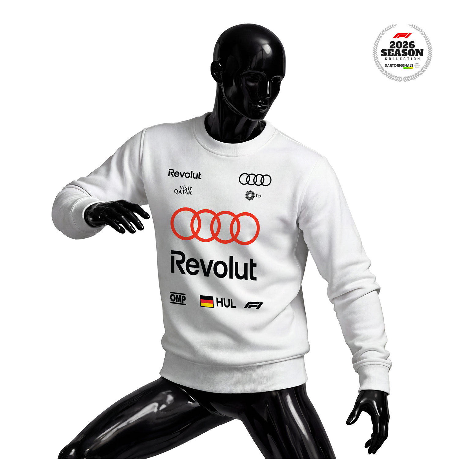 Audi Revolut F1 Team: R26 - White Edition 2026 Sweatshirt