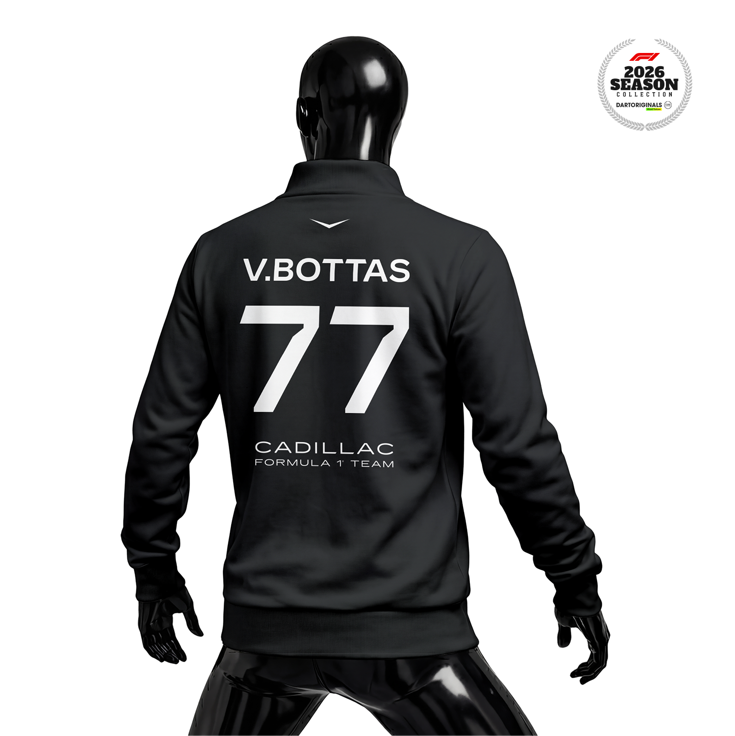 Cadillac F1 Team: Black Crew Edition 2026 Fermuarlı Ceket