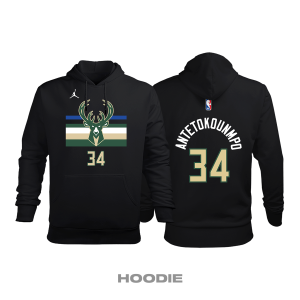 Milwaukee Bucks: Statement Edition 2020/2021 Kapüşonlu Hoodie 4XL