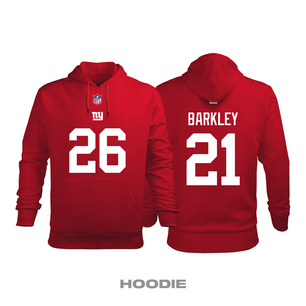 New York Giants: Red Edition 2020/2021 Kapüşonlu Hoodie