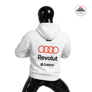 Audi Revolut F1 Team: R26 - White Edition 2026 Kapüşonlu Hoodie