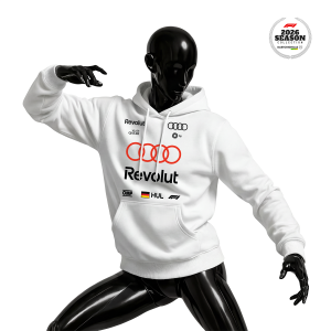 Audi Revolut F1 Team: R26 - White Edition 2026 Kapüşonlu Hoodie