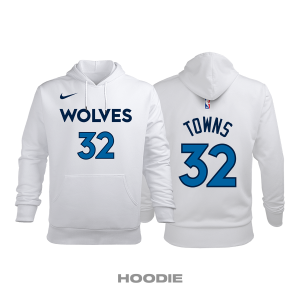Minnesota Timberwolves: Association Edition 2017/2018 Kapüşonlu Hoodie L